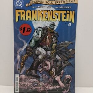 DC Comics Frankenstein Cover - Blue and Yellow